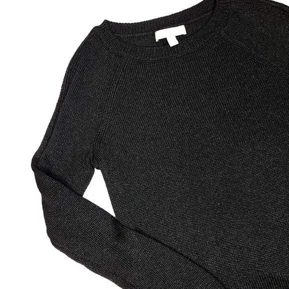 Banana Republic Italian Yarn Women's XS Black Long Sleeve Pullover Sweater - Picture 2 of 9